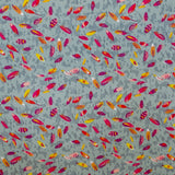 Crepe Viscose Feathers Grey - Ribes y Casals