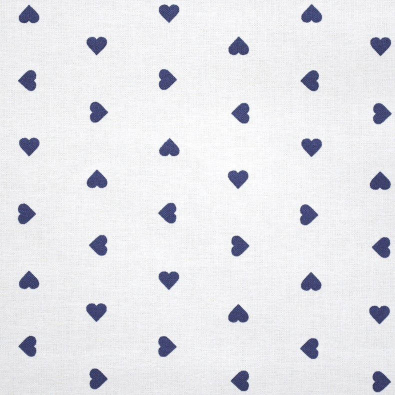Cotton Fabric Hearts Blue - Ribes y Casals