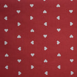 Cotton Fabric Hearts Red Background - Ribes y Casals