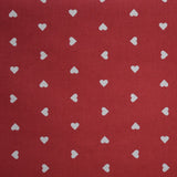 Cotton Fabric Hearts Red Background - Ribes y Casals