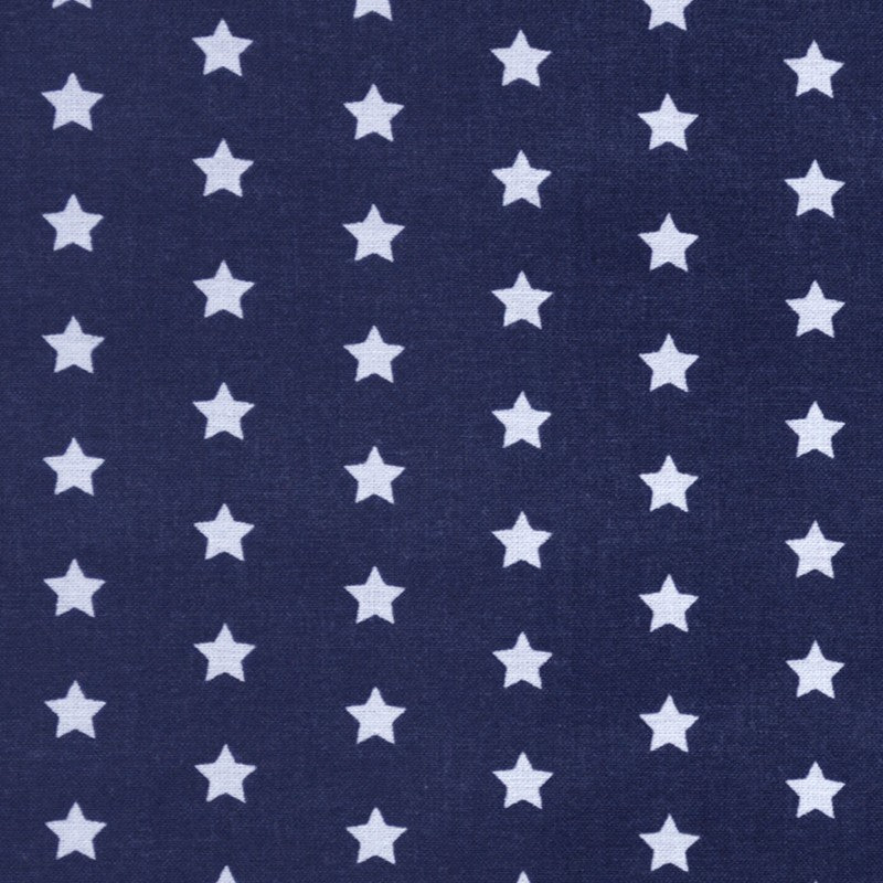 Cotton Fabric Stars Blue Background - Ribes y Casals