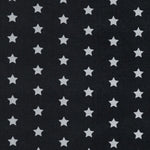 Cotton Fabric Stars Black Background - Ribes y Casals