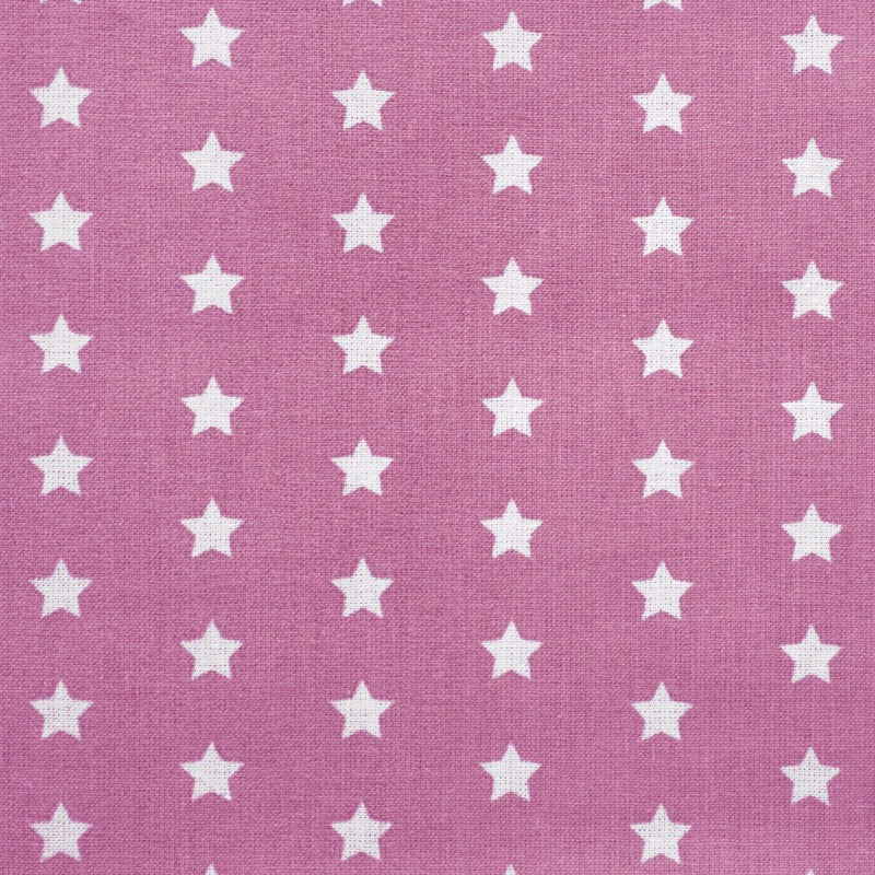 Cotton Fabric Stars Pink Background - Ribes y Casals