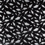 Fur Fabric Feathers Silver - Ribes y Casals
