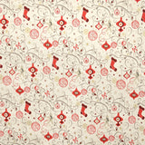 Retal Tela Decorado Navideño Rojo 50x150 cm - Ribes y Casals