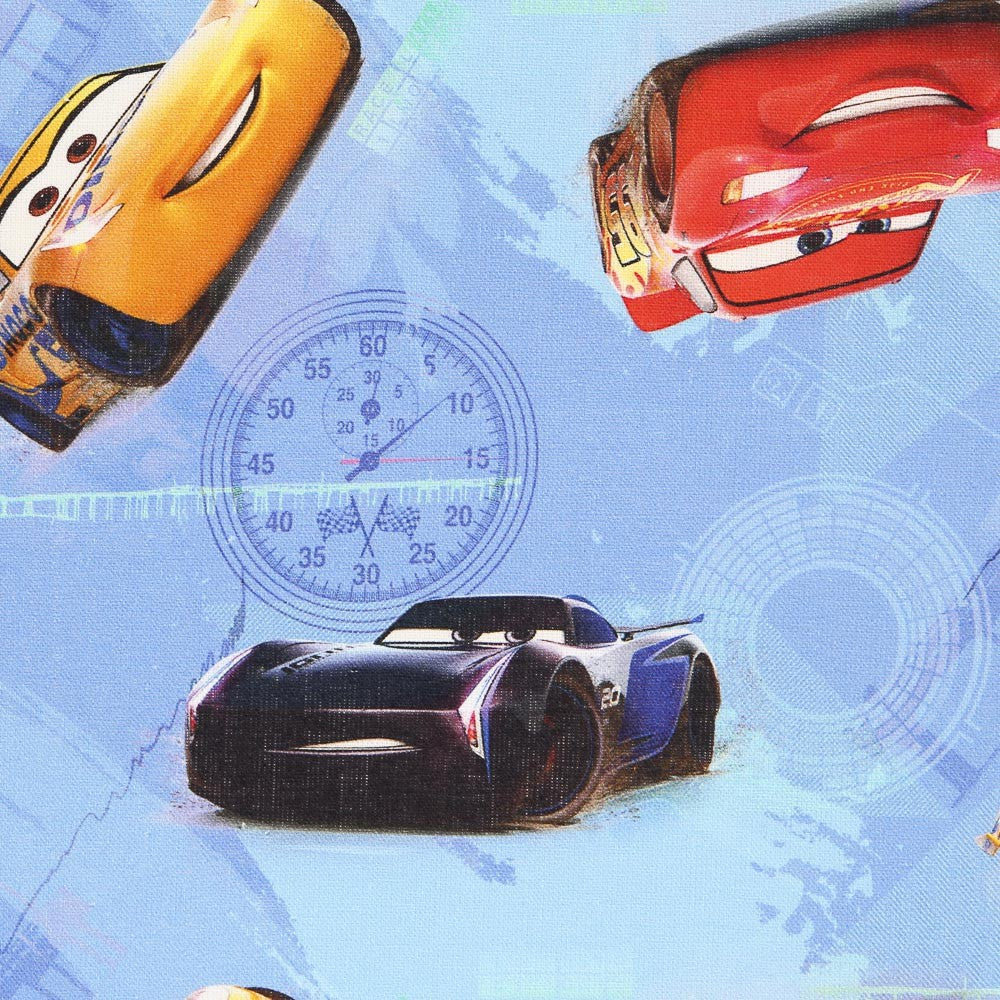 Disney Cars Blue Fabric - Ribes y Casals