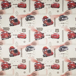 Fabric Disney Cars Ecru - Ribes y Casals
