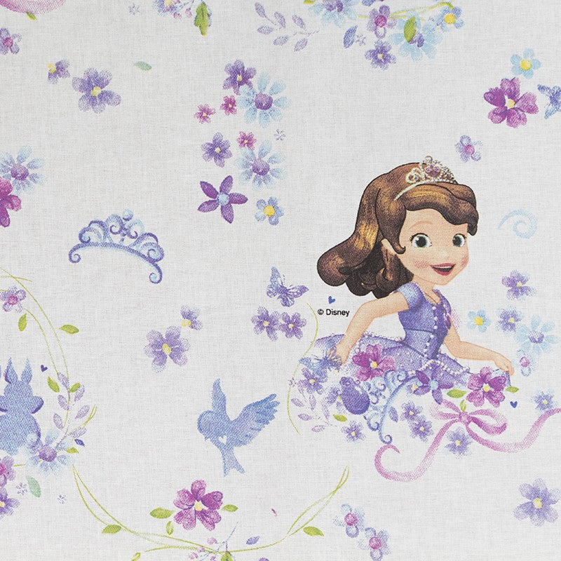 Disney Fabric Princess Sofía White - Ribes y Casals