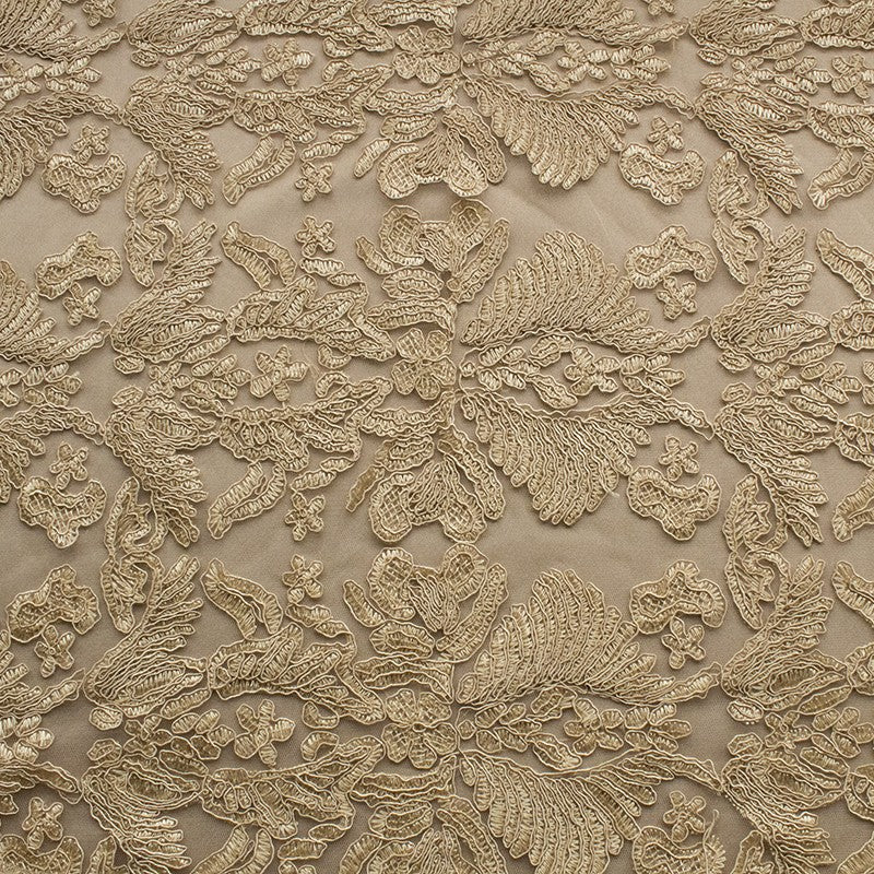 Lace Leaf Reembroidered Gold - Ribes y Casals