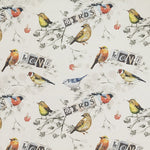 Cotton Printed Fabric Birds Ecru - Ribes y Casals