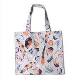 Cotton Printed Fabric Feathers Ecru - Ribes y Casals