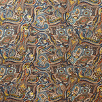 Matte Satin Fabric Paisley Print Turquoise - Ribes y Casals