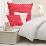 Fabric Stars 1cm Red Background - Ribes y Casals