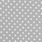 Fabric White Star Light Grey Background - Ribes y Casals