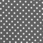 Fabric White Star Marengo Grey Background - Ribes y Casals