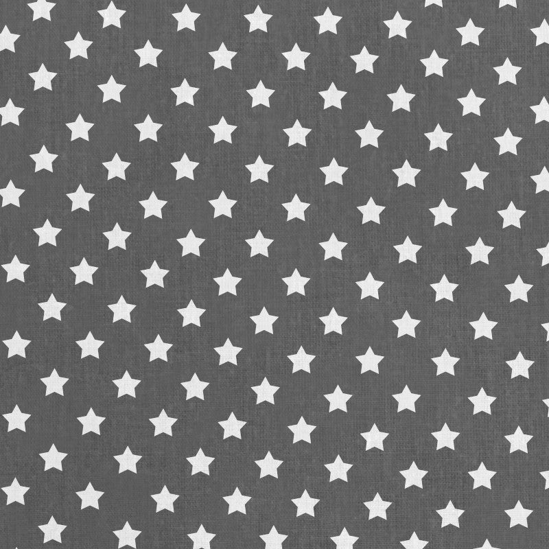 Fabric White Star Marengo Grey Background - Ribes y Casals