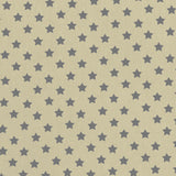 Fabric Grey Star Beige Background - Ribes y Casals