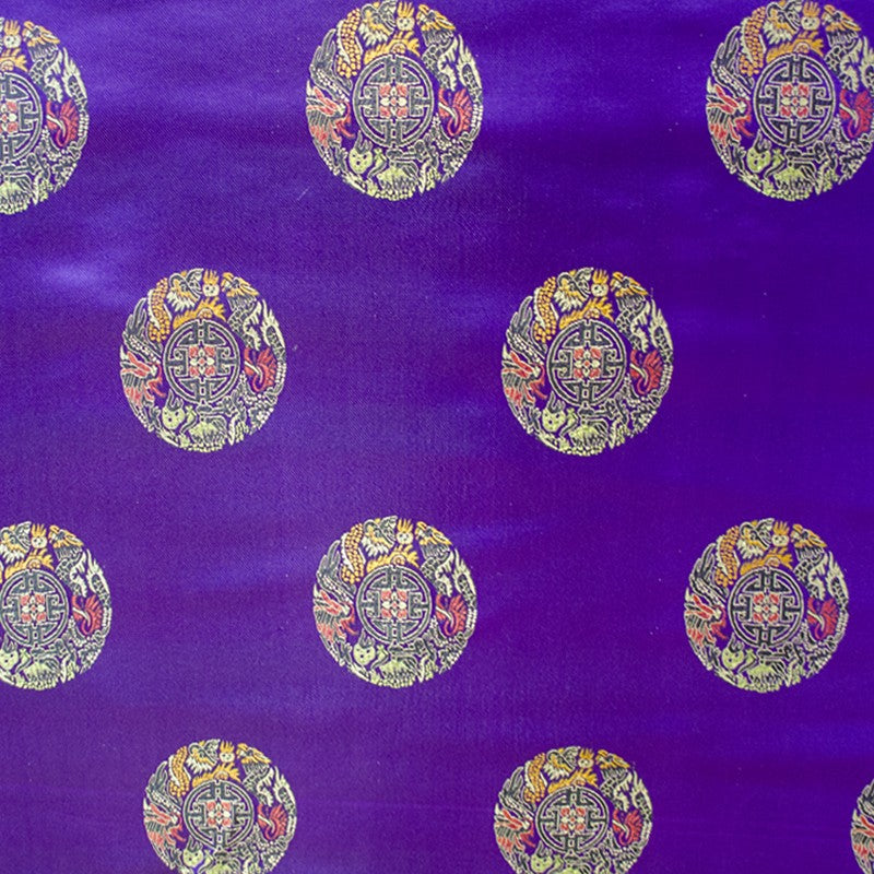 Fantasy Fabric Dragon Purple - Ribes y Casals