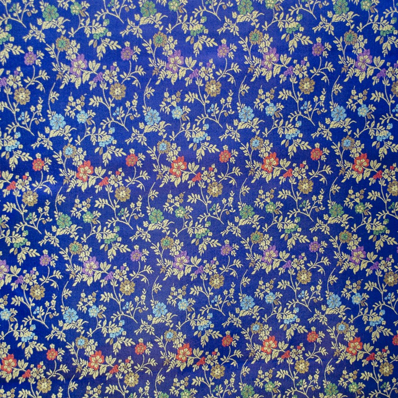 Fancy Fabric Flowers Electric Blue - Ribes y Casals