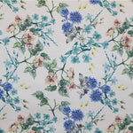 Fabric Flower Satiny Floral Blue - Ribes y Casals