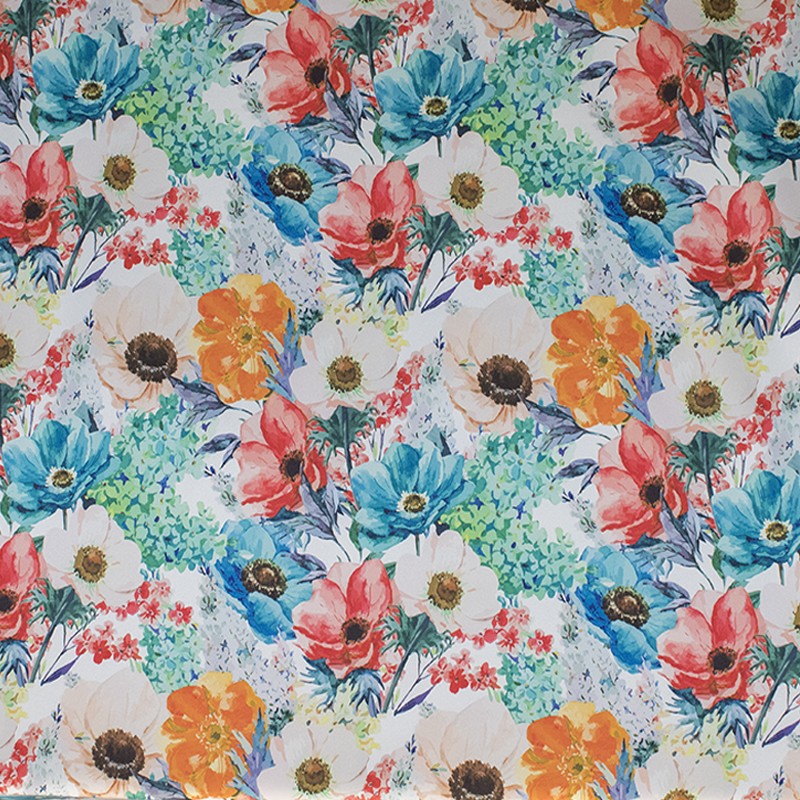 Flamenco Stretch Flower Watercolor White - Ribes y Casals