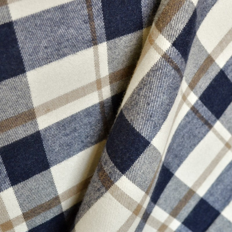 Flannel Checks Camel Black - Ribes y Casals