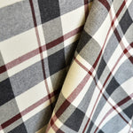 Flannel Checks Garnet Black - Ribes y Casals