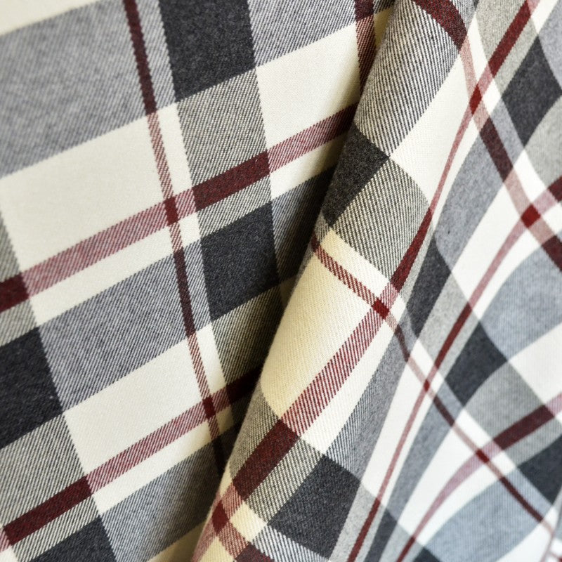 Flannel Checks Garnet Black - Ribes y Casals