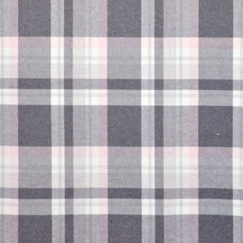 Flannel Checks Pink Black - Ribes y Casals