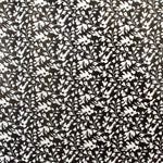 Tela Gasa Hojas Blancas Fondo Negro - Ribes y Casals