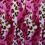 Satin Chiffon Fabric Mottle Print Fuchsia - Ribes y Casals