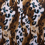 Satin Chiffon Fabric Mottle Print Brown - Ribes y Casals