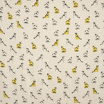Georgette Fabric Cat Print Yellow - Ribes y Casals