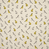 Georgette Fabric Cat Print Yellow - Ribes y Casals