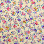 Tela Crepe Estampada Flor Pequeña Oriental Verde - Ribes y Casals