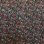 Georgette Viscose Floral Black Fabric - Ribes y Casals