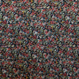 Georgette Viscose Floral Black Fabric - Ribes y Casals