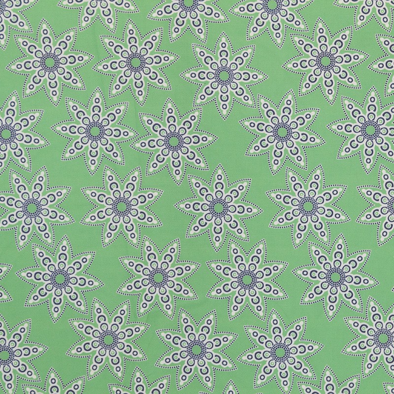 Waterproof Fabric Mandala Green - Ribes y Casals