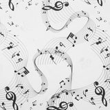 Cotton Kids Fabric Music Sheet Ecru - Ribes y Casals