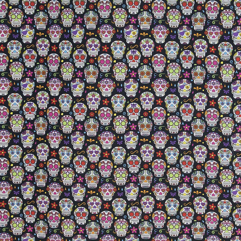 Kids Jersey Mexican Skulls Black - Ribes y Casals