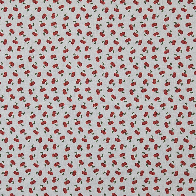 Kids Fabric Cherry White Background - Ribes y Casals