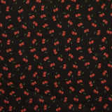 Kids Fabric Cherry Black Background - Ribes y Casals
