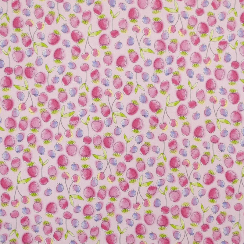 Kids Fabric Strawberry Baby Pink - Ribes y Casals