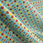 Kids Fabric Fruits Turquoise - Ribes y Casals