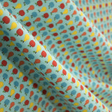 Kids Fabric Fruits Turquoise - Ribes y Casals