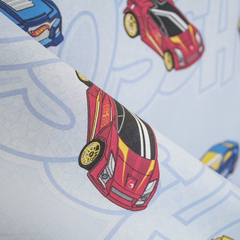 Kids Fabric Hot Wheels Blue - Ribes y Casals