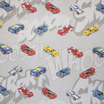 Kids Fabric Hot Wheels Grey - Ribes y Casals
