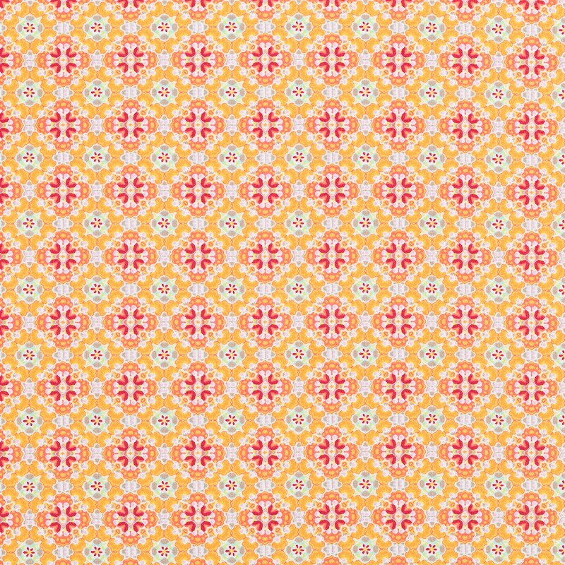 Kids Fabric Psychedelic Orange - Ribes y Casals