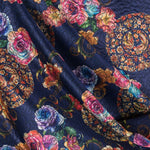 Jacquard Fabric Japan Electric Blue - Ribes y Casals