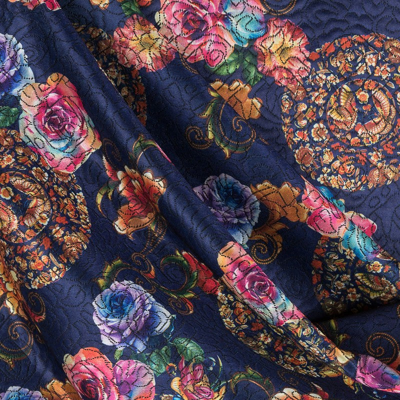 Jacquard Fabric Japan Electric Blue - Ribes y Casals